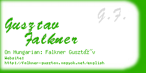 gusztav falkner business card